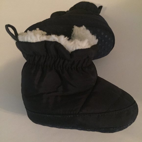 Baby Boy's Zip-Up Booties Size 0 Newborn - Picture 1 of 5